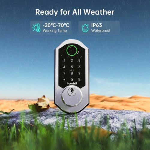 Hornbill Wifi Smart Lock - Satin Nickel