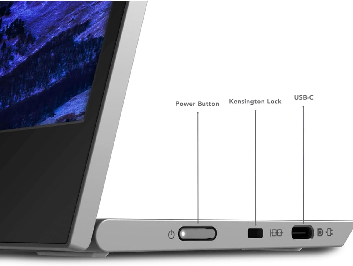 Lenovo L15 Portable Monitor, 15.6” Display, Full HD Resolution, IPS Panel, 250 nits Brightness, 60Hz Refresh Rate