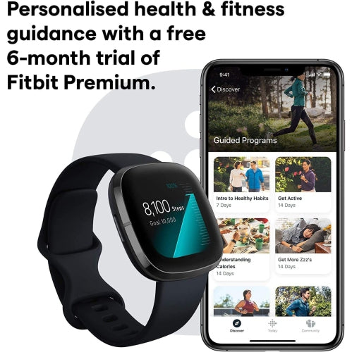 Refurbished (Good) - Fitbit Sense Smart Watch - Carbon