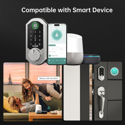 Hornbill Wifi Smart Lock - Satin Nickel