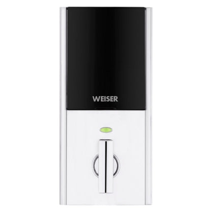 Weiser HomeConnect 620 Traditional Deadbolt with Z-Wave Technology - Featuring SmartKey (Polished Chrome)