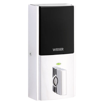 Weiser HomeConnect 620 Traditional Deadbolt with Z-Wave Technology - Featuring SmartKey (Polished Chrome)