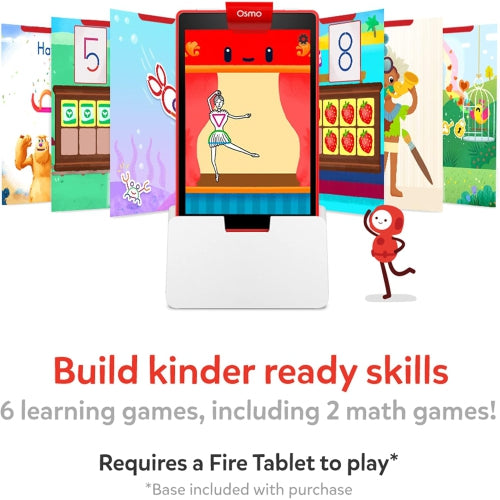 Osmo Little Genius Starter Kit for Fire Tablet (Early Math Adventure and 6 Educational Games)
