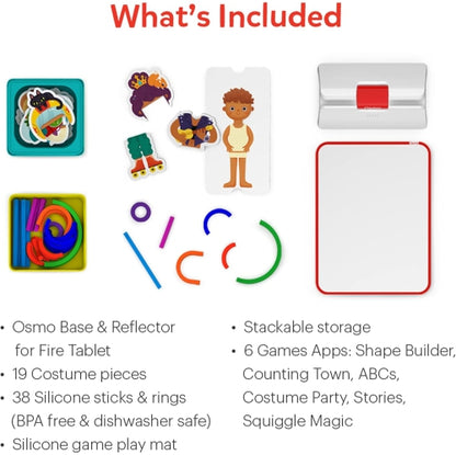 Osmo Little Genius Starter Kit for Fire Tablet (Early Math Adventure and 6 Educational Games)