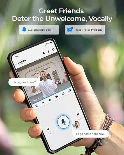 REOLINK Video Doorbell Camera WiFi, 2K Wired Doorbell Camera for Home Security, 2.4/5GHz WiFi, 180° Diagonal, Smart Detection, microSD Card/Cloud Storage, Indoor/Outdoor Surveillance (Chime Included)
