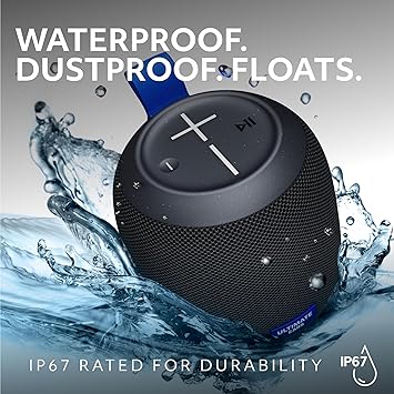 Ultimate Ears WONDERBOOM Play Portable Waterproof Bluetooth Speaker, Dustproof Floating Speaker with 131ft (40m) Range, Black