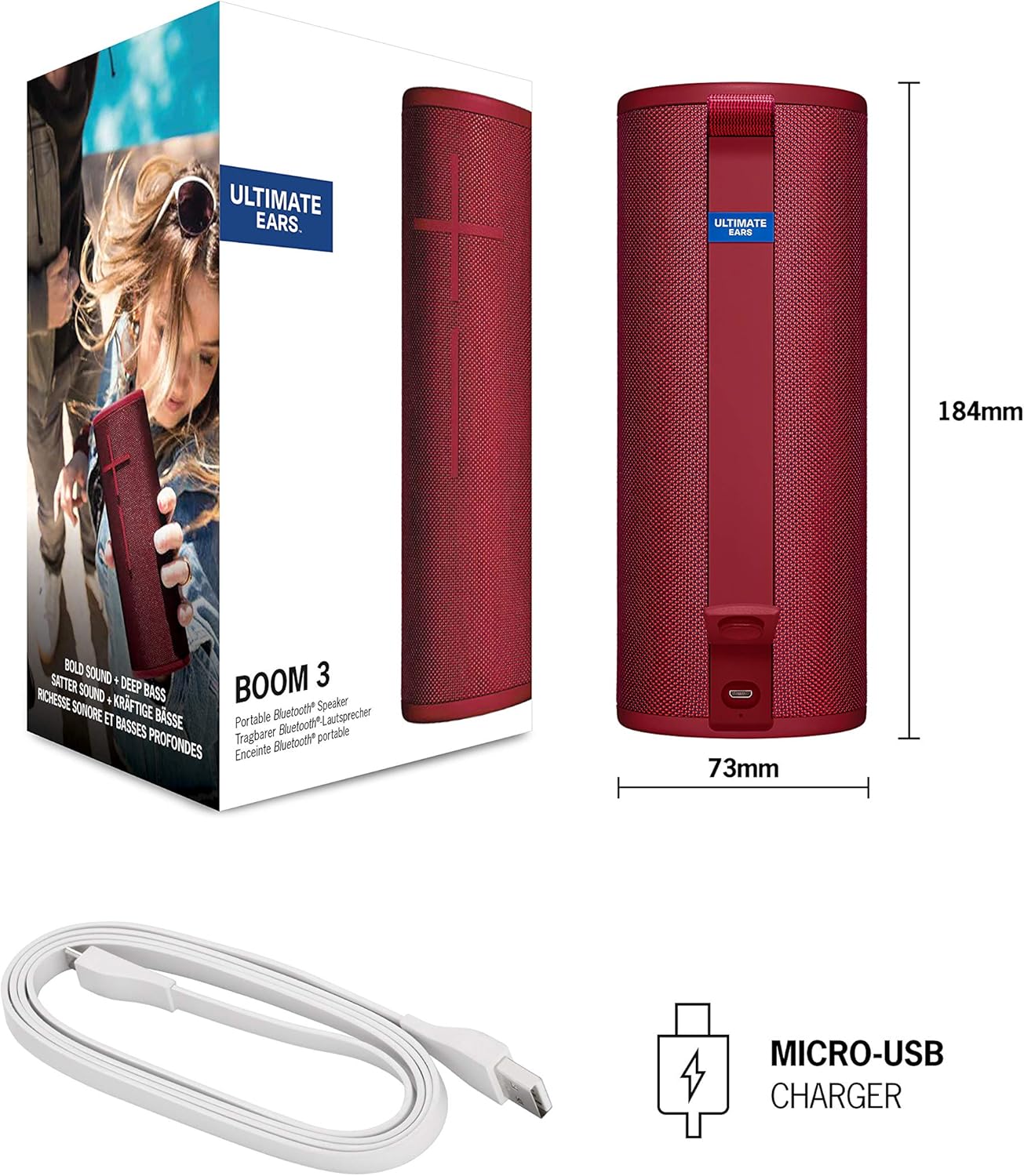 Ultimate Ears Boom 3 speakers