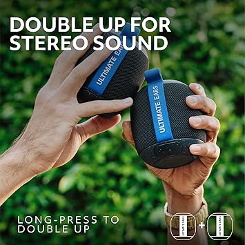 Ultimate Ears WONDERBOOM Play Portable Waterproof Bluetooth Speaker, Dustproof Floating Speaker with 131ft (40m) Range, Black