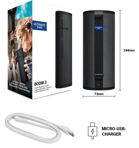 Ultimate Ears Boom 3 speakers