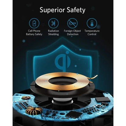 Anker PowerWave Pad Wireless Charger - A2503 Qi-Certified 10W