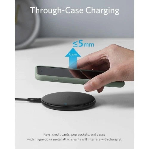 Anker PowerWave Pad Wireless Charger - A2503 Qi-Certified 10W